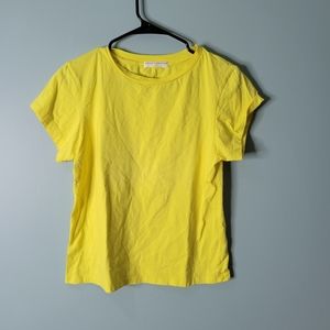 Morgan Stewart Sport Sunshine Bright Yellow Made in USA T Shirt Size L